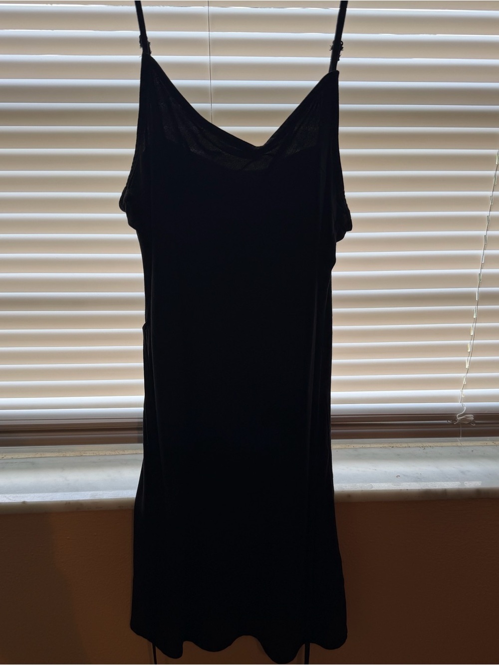 Cotton On Black Mini Slip Dress with Adjustable Straps
